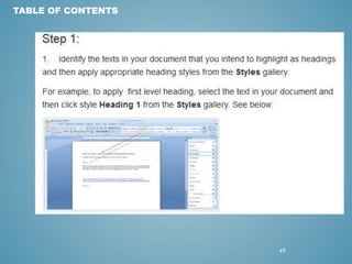 48 
TABLE OF CONTENTS 
 