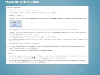 50 
TABLE OF AUTHORITIES 
 