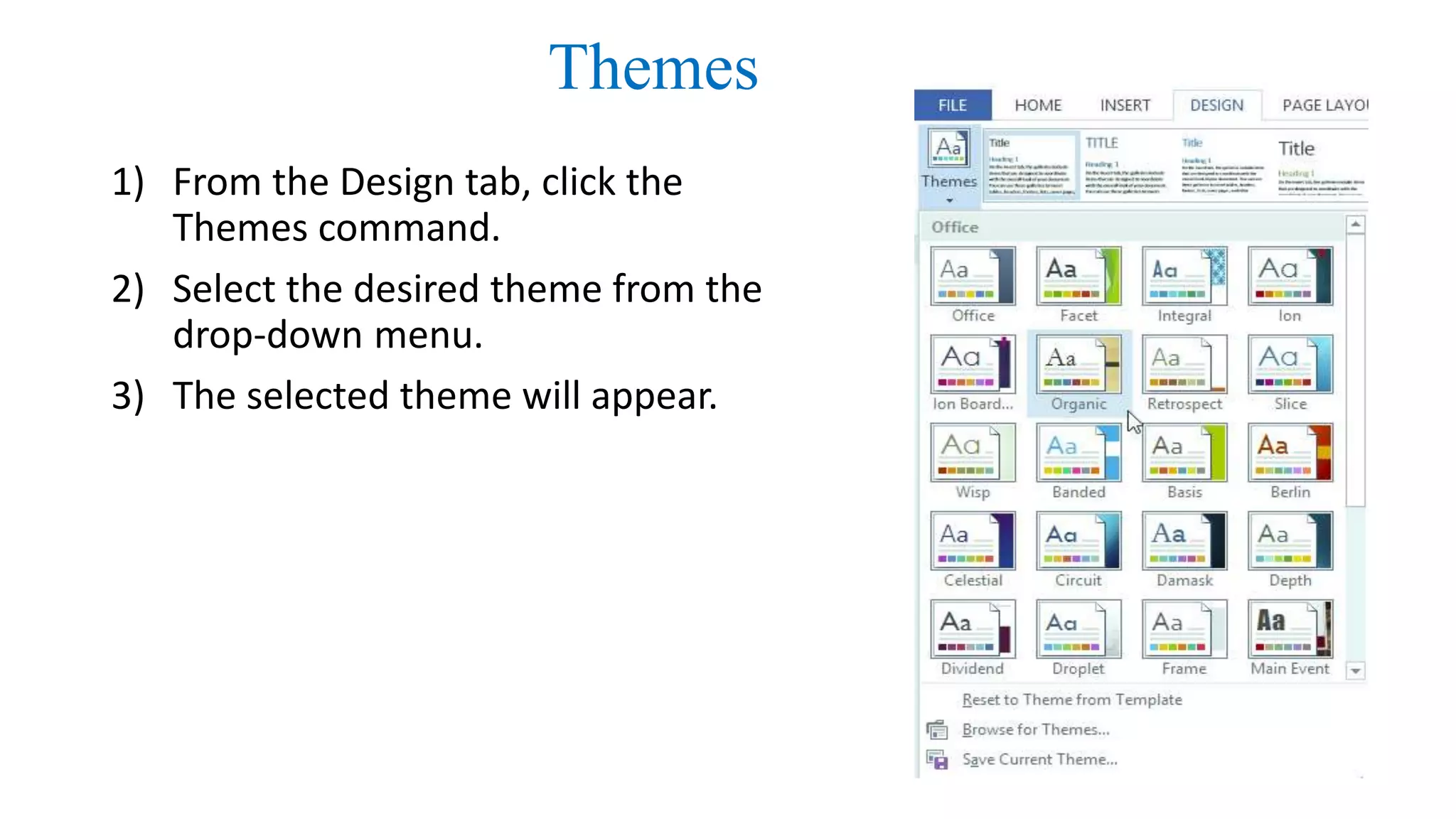 Ms word 2013 Training | PPTX