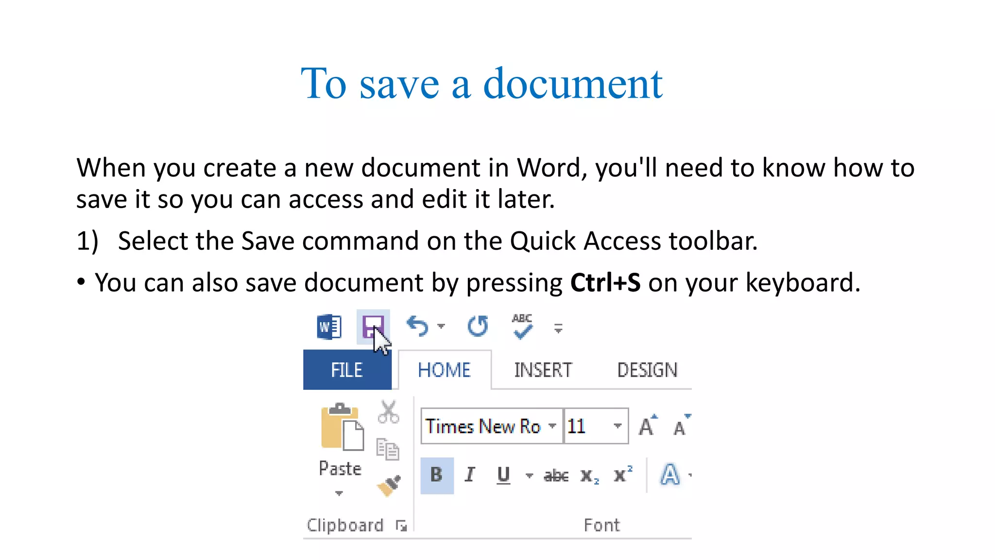 Ms word 2013 Training | PPTX