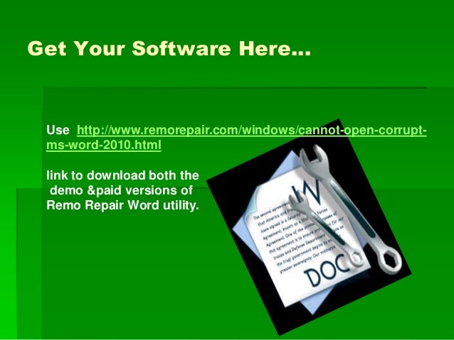 MS Word 2016 File Repair