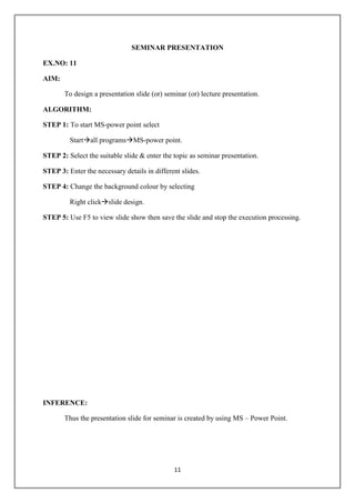 Ms word, access, powerpoint and internet | PDF
