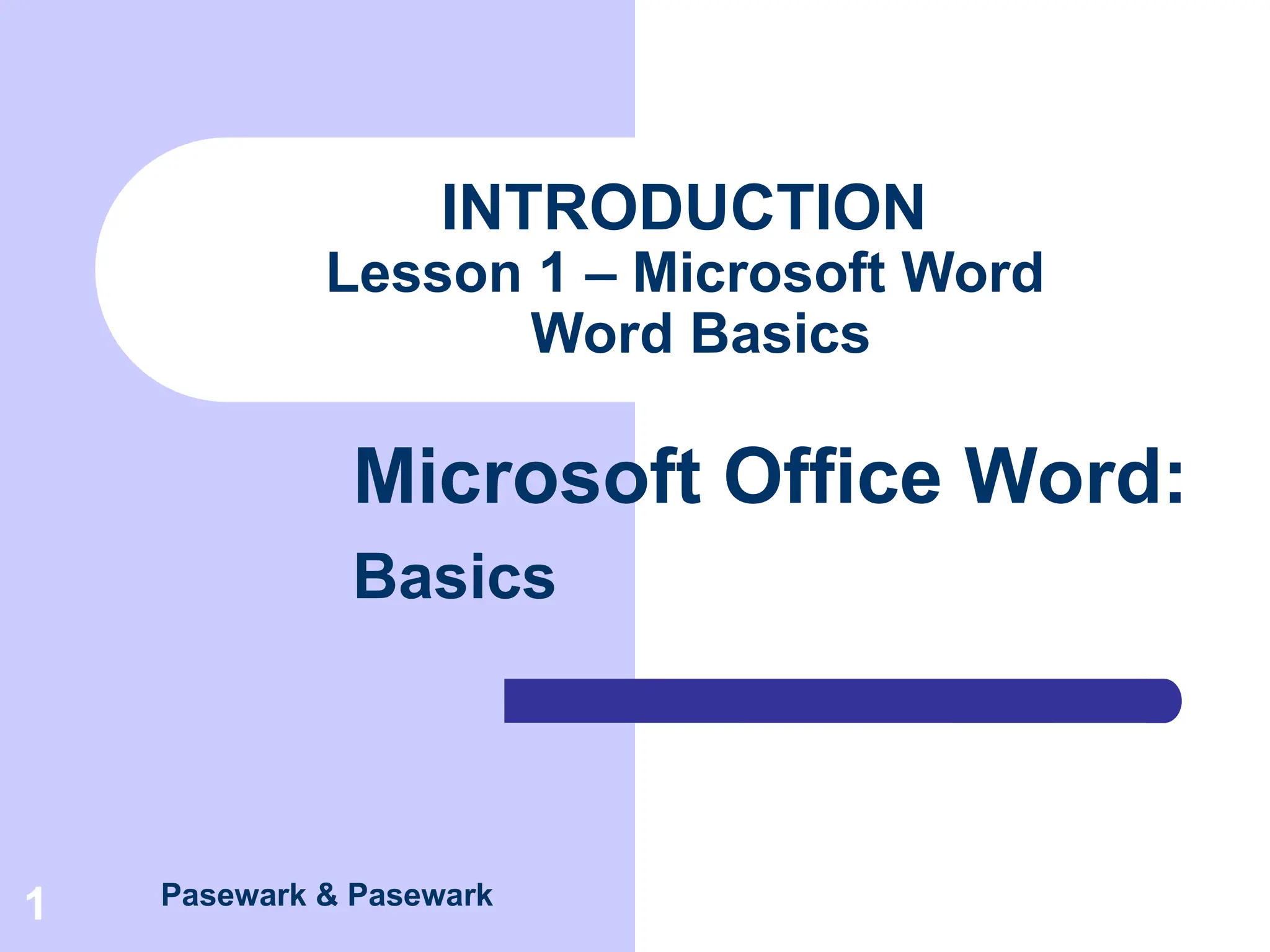 MS WORD BASICS for the beginners or students | PPT