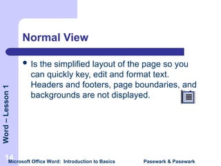 MS WORD BASICS for the beginners or students | PPT
