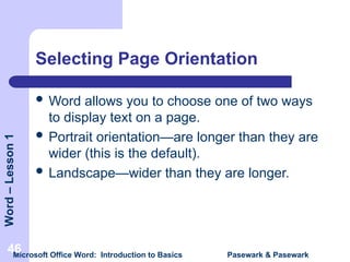 MS WORD BASICS for the beginners or students | PPT