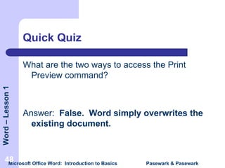 MS WORD BASICS for the beginners or students | PPT