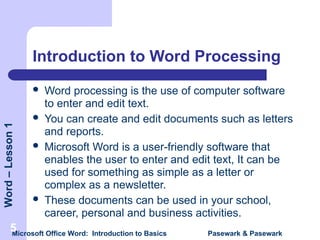 MS WORD BASICS for the beginners or students | PPT