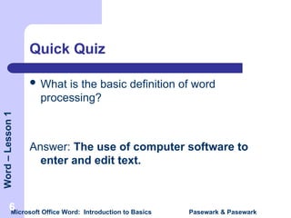 MS WORD BASICS for the beginners or students | PPT