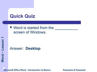 MS WORD BASICS for the beginners or students | PPT