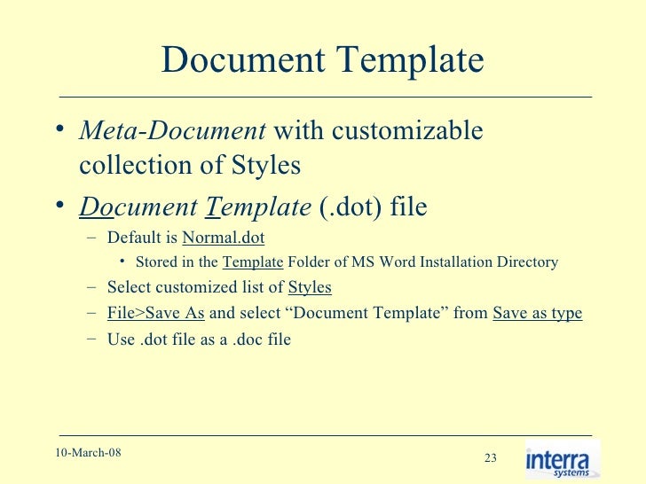 normal dot file