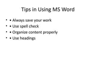 Comprehensive Guide to Microsoft Word: Features, Uses, and Tips for ...