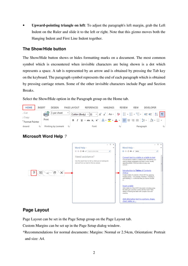 Ms word notes | PDF