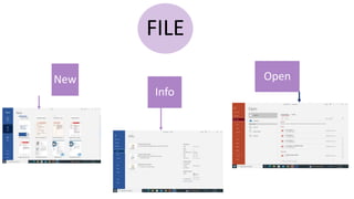 FILE
New
Info
Open
 