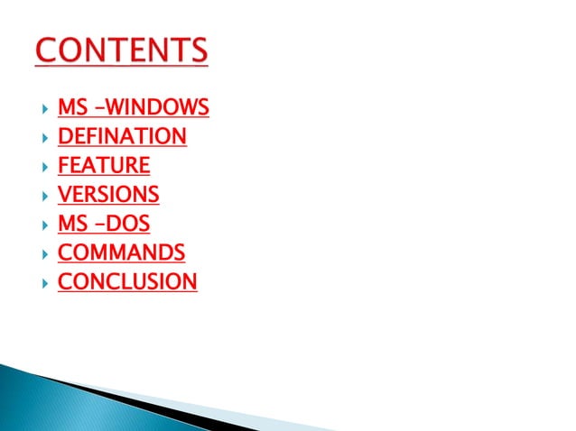 Ms word presentation | PPT