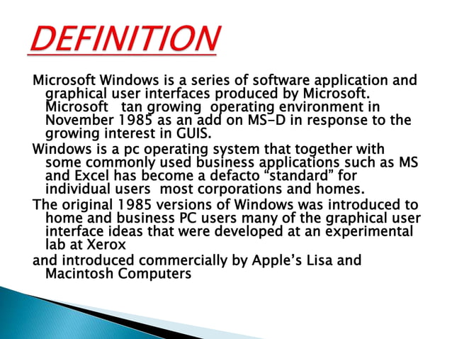 Ms word presentation | PPT