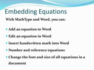 Ms word (report1 on ict math ed) | PPTX