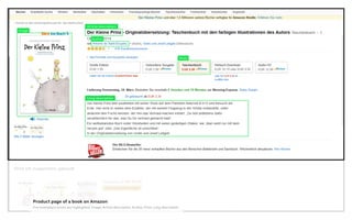 Article description
Image
Long description
Author
Price
Product page of a book on Amazon
Five exemplary bricks are highlighted: Image, Article description, Author, Price, Long description
 