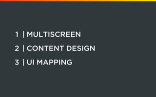Multi Screen Ui Content Design and UI Architecture for Multiscreen-projects | PDF