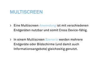 Multiscreen Experience (Mai 2012, IA Konferenz, Essen)