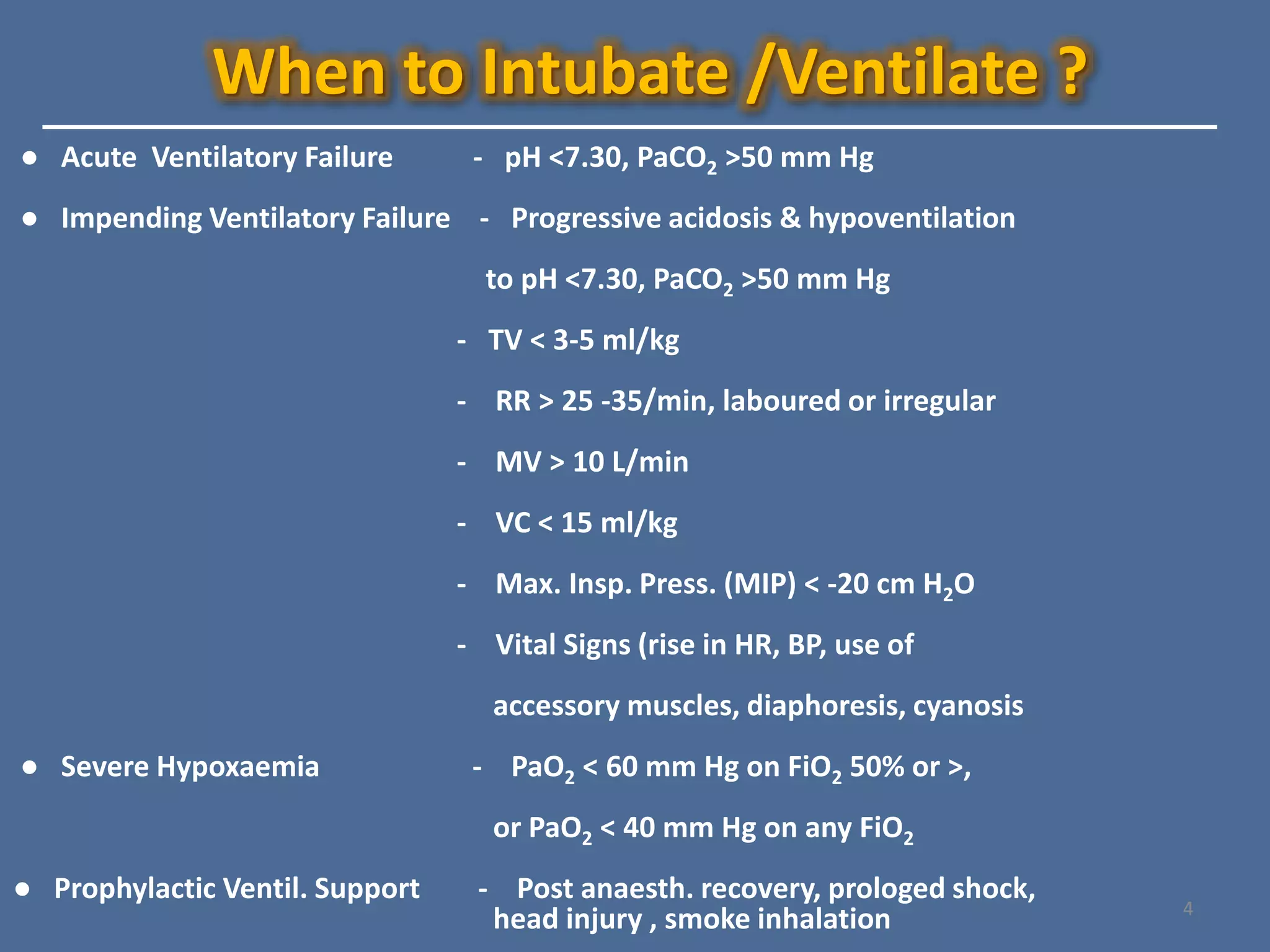 Approach to Mechanical ventilation | PPTX