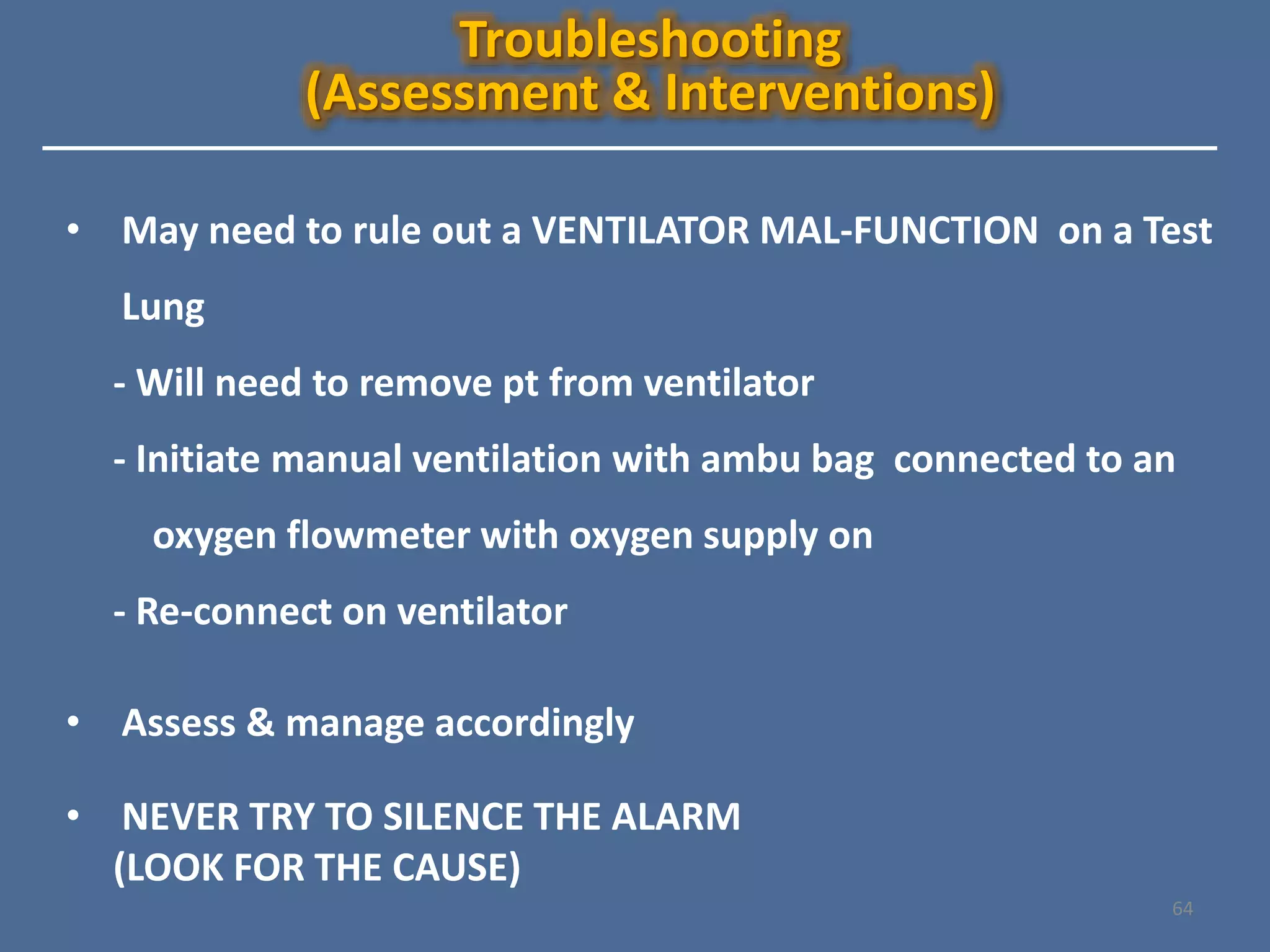 Approach to Mechanical ventilation | PPTX