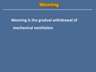Approach to Mechanical ventilation | PPTX
