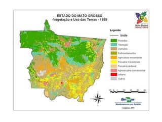Mato Grosso é o décimo - nono Estado mais populoso do Brasil e concentra 1,47% da população brasileira. 