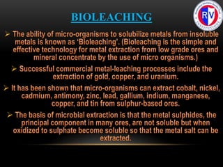 BIOLEACHING




 