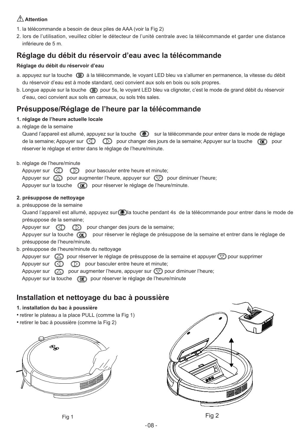DEIK Robot Aspirateur, DEIK Robot Vacuum Cleaner Mt 820 user manual