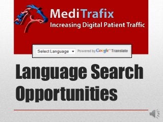 Language Search
Opportunities
 