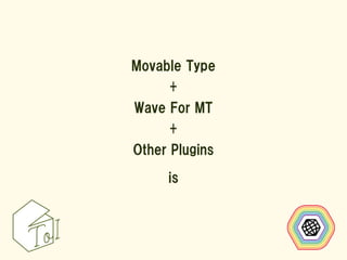 Movable Type
     +
Wave For MT
     +
Other Plugins

     is
 