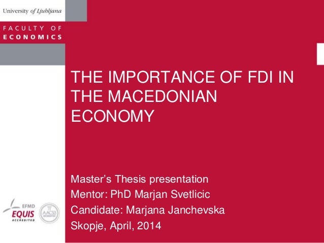 Importance Of Economics In Mba the importance of fdi in the macedonian economy mba Importance Of Economics In Mba the importance of fdi in the macedonian economy mba