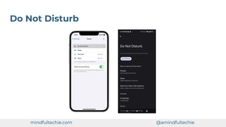 Do Not Disturb
mindfultechie.com @amindfultechie
 