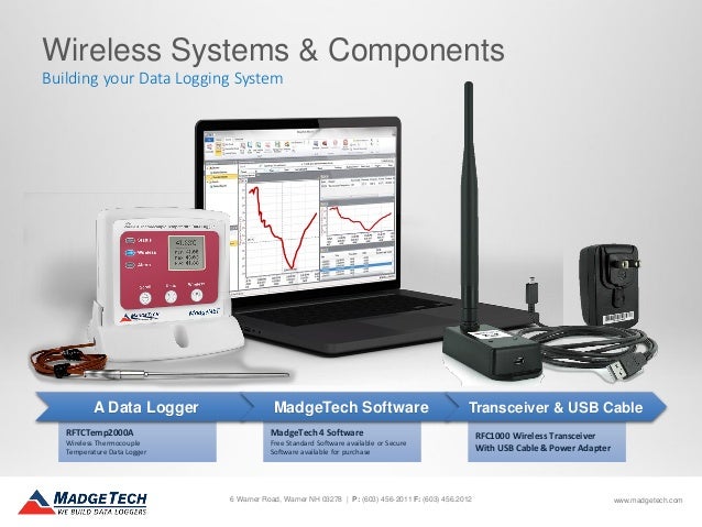 MadgeTech Wireless Data Logger Monitorning System