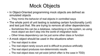 Python mocking intro | PPT