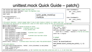 Python mocking intro | PPT
