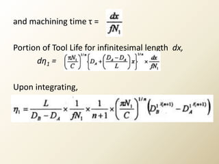Tool Life Program Image TOOL LIFE TEST | PPTX