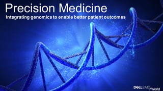 Precision Medicine
Integrating genomicsto enable better patient outcomes
 