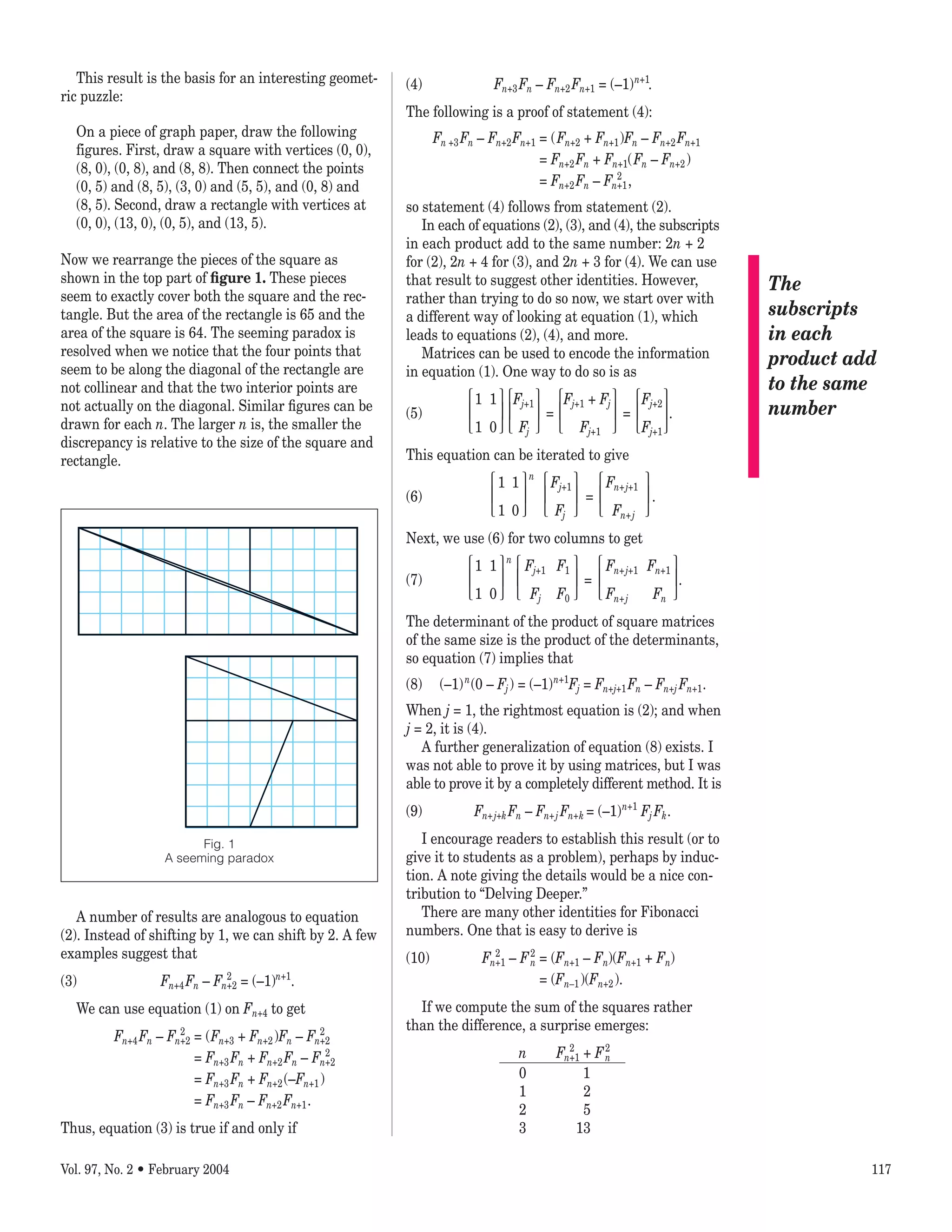 Fibonacci and Related Sequences | PDF