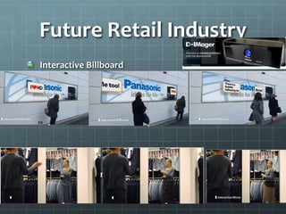 Interactive Billboard
Interactive mirror
Future Retail Industry
 