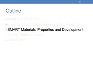 4D printing with smart materials | PDF