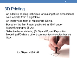 4D printing with smart materials | PDF