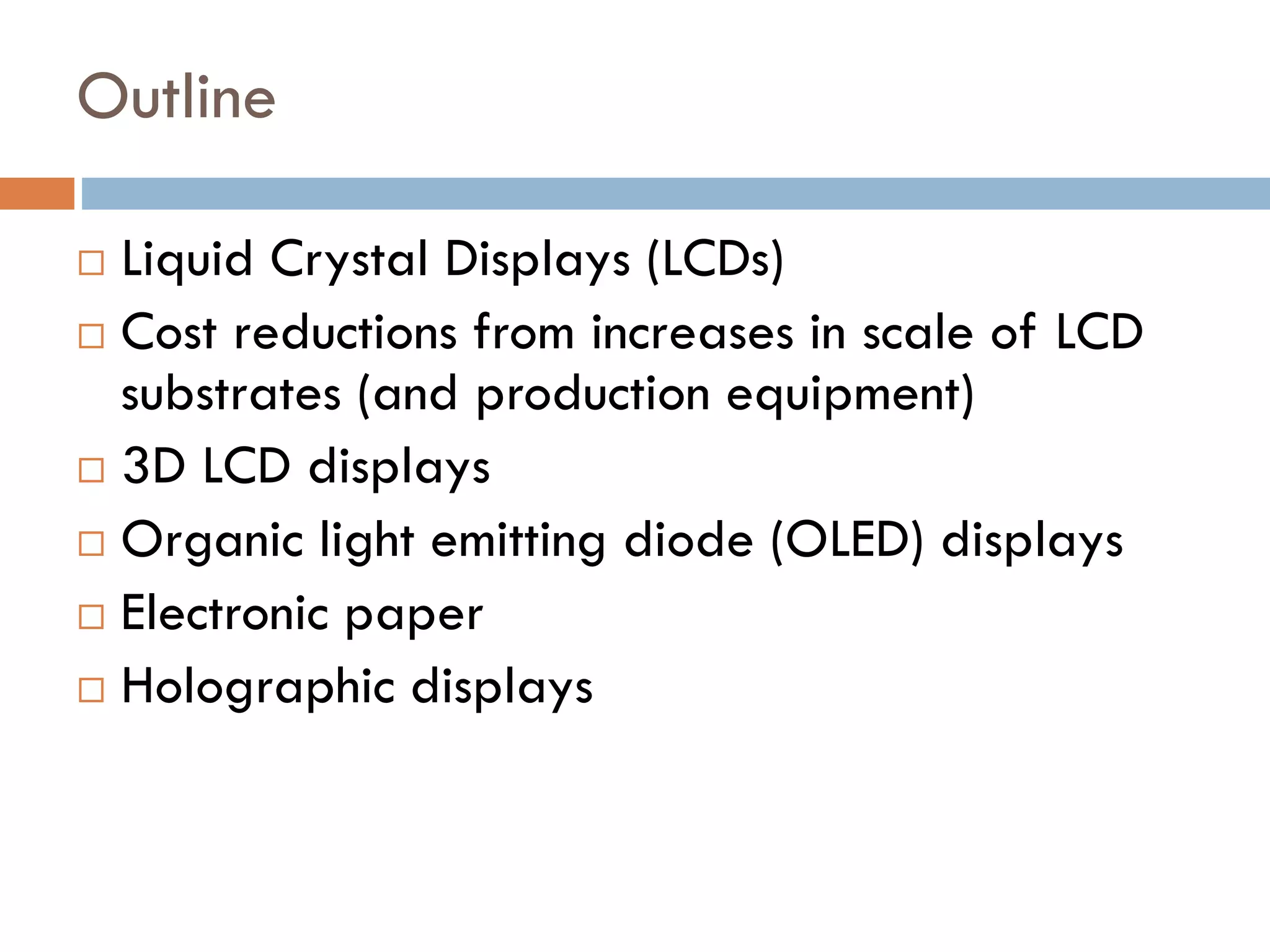 Some of the applications in the Videos
 Photovoltaic glass, Touch screen displays on closets,
in cars, phones, tablets, automobile windows, tables,
walls (classrooms), 3D displays, in middle of air, in
forest, augmented reality
 PV glass, mirror, refrigerator, counter table, autos
(GPS), MRT maps, retail clothing, eBook readers
 