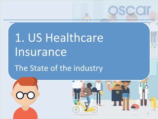 1.	US	Healthcare	
Insurance	
The	State	of	the	industry	
3	
 