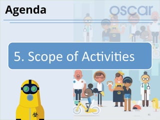 5.	Scope	of	Ac)vi)es	
41	
Agenda
 