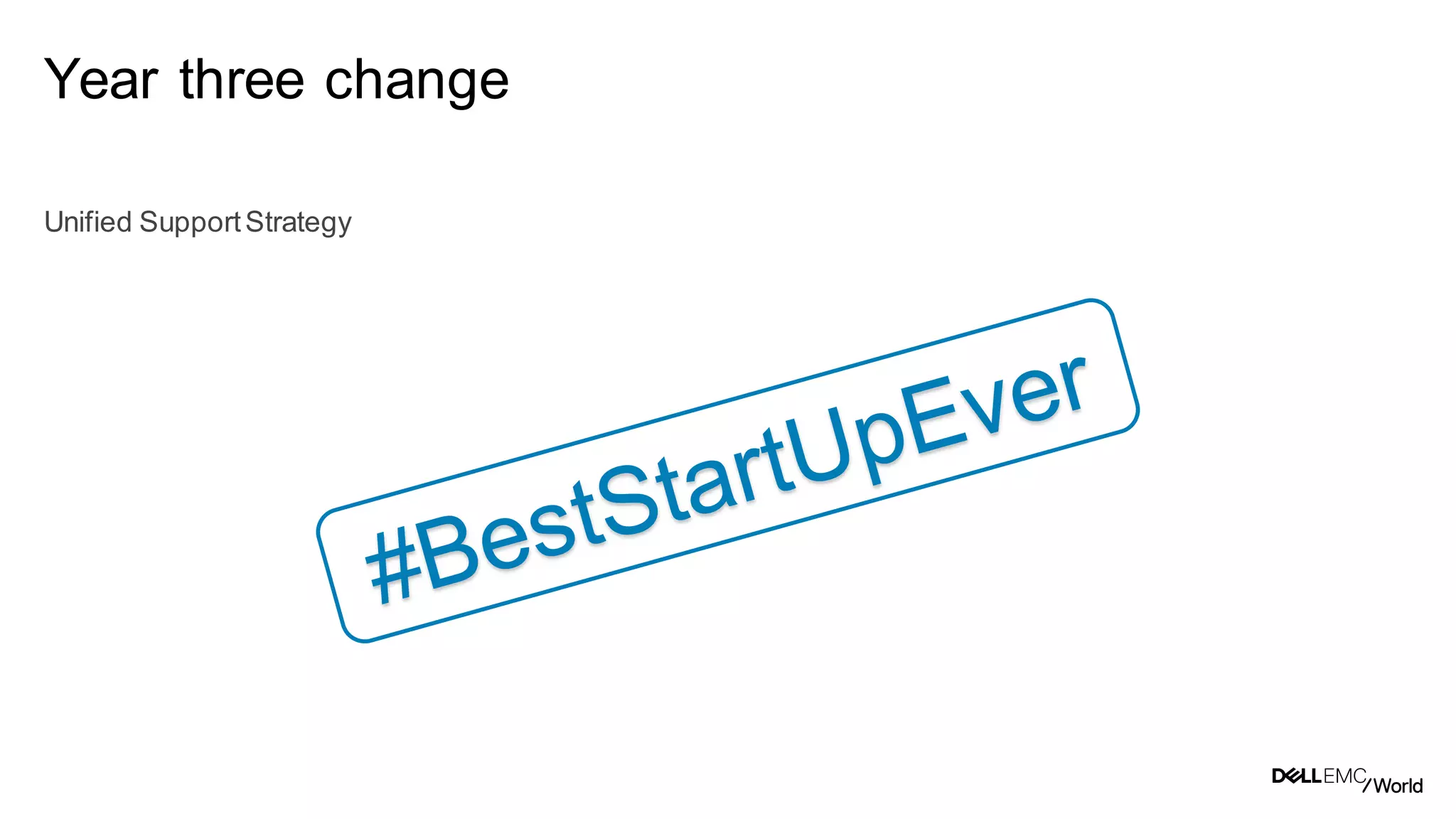 51
Dell - Internal Use - Confidential
Year three change
Unified SupportStrategy
 