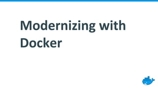 Modernizing with
Docker
 