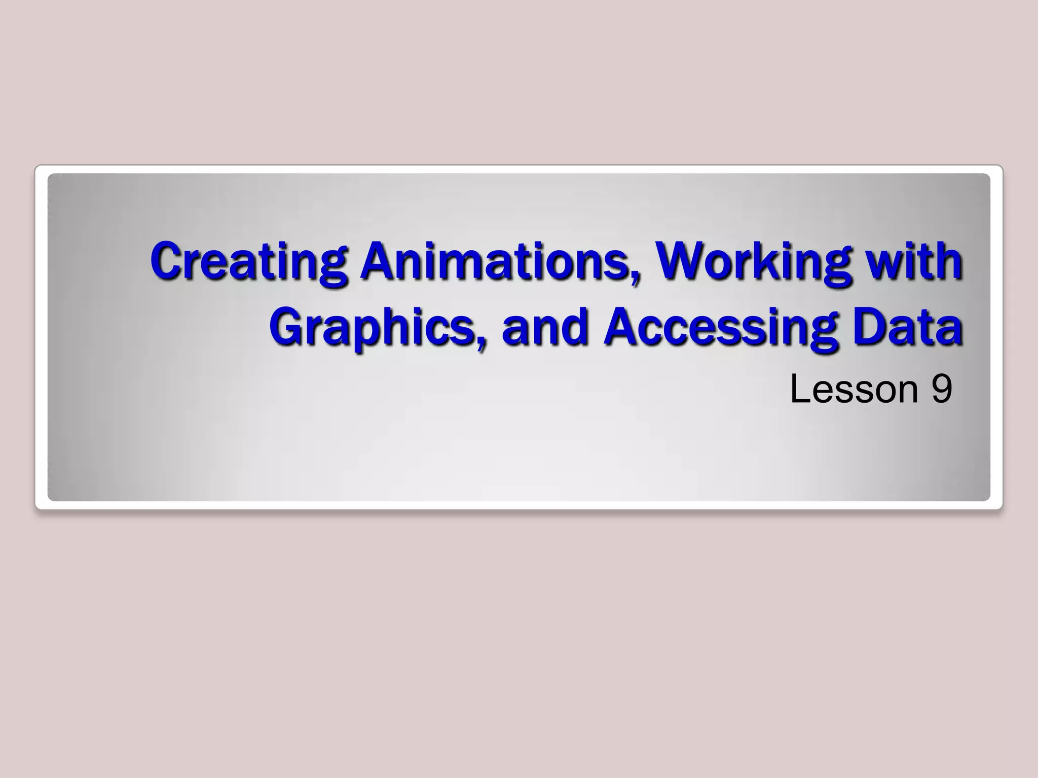 MTA animations graphics_accessing data | PPT