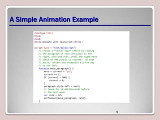 A Simple Animation Example

5

 