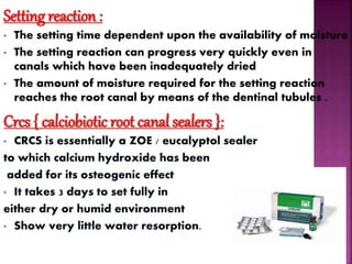 Mta Rsetting Reaction Mta, calcium hydroxide , biodentin | PPTX